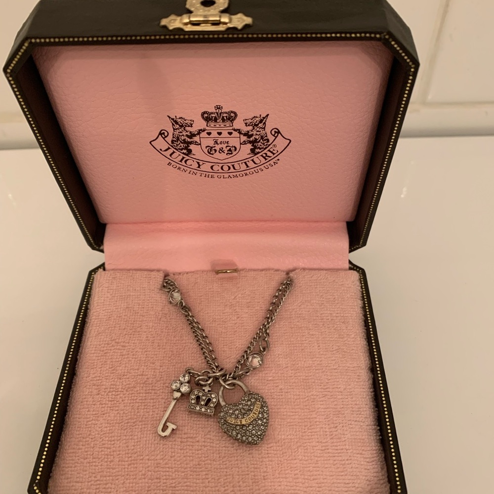Original Juicy Couture Silver Heart Necklace